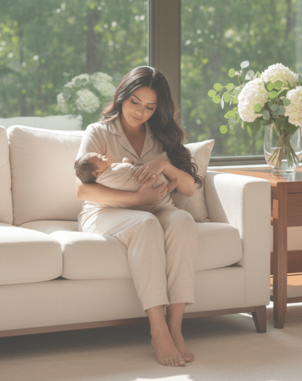 A Fourth Trimester Guide Surviving Thriving Postpartum 2 A Fourth Trimester Guide Surviving Thriving Postpartum with mom holding a baby